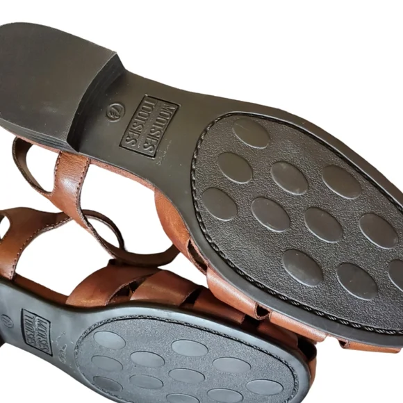 Size 7 1/2 Womens Brown Sandals - Picture 3 of 7